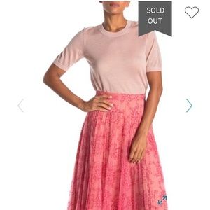 Burberry cashmere light pink shirt